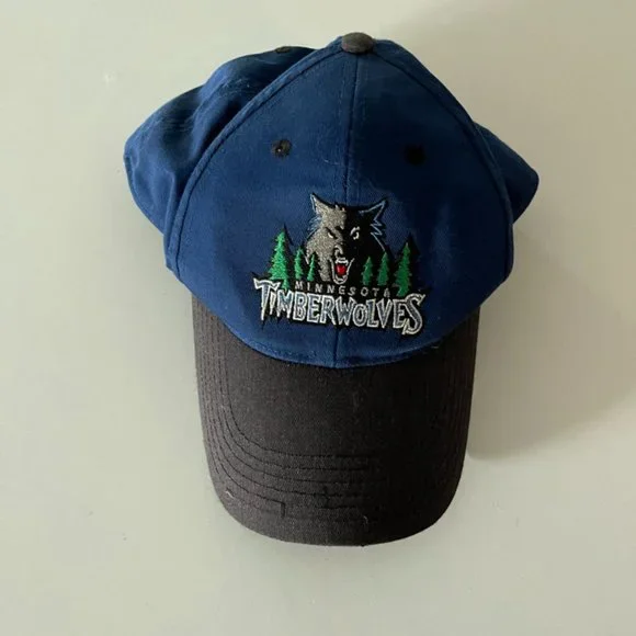 fitted hat vintage timberwolves hat